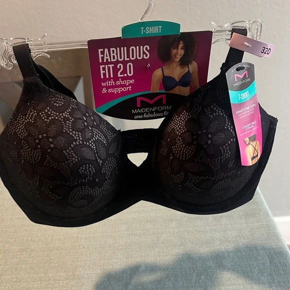 Maidenform Black Floral Lace Bra - Picture 3 of 3